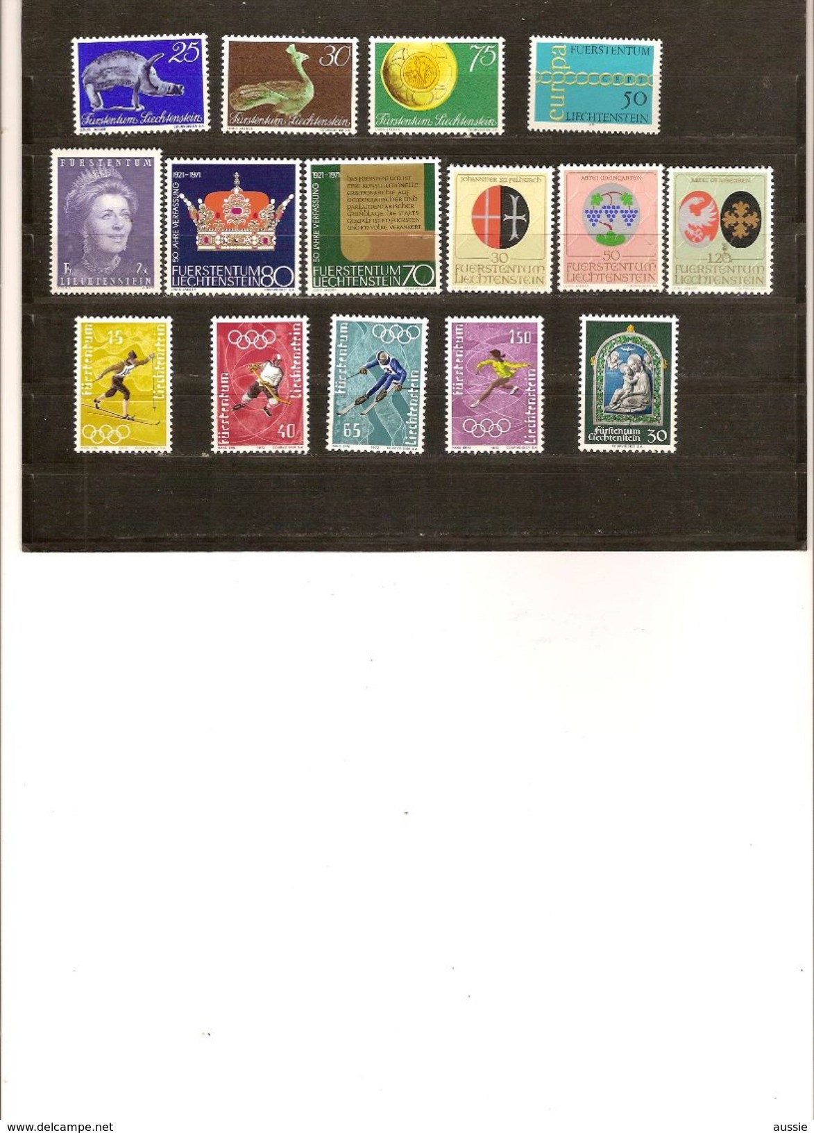 Liechtenstein 1971 Yvertn° 484-498 *** MNH Neuf Cote 16,80 Euro - Ungebraucht