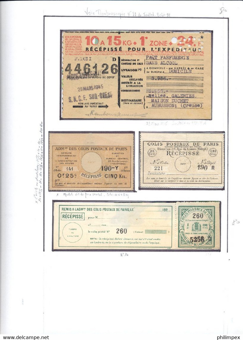 FRANCE - RAILWAYSTAMPS SUPERB COLLECTION - MOSTLY: Pour Petit Colis - Collections