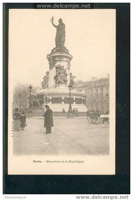 Paris - Monument De La République (précurseur, Animée) - Arrondissement: 03