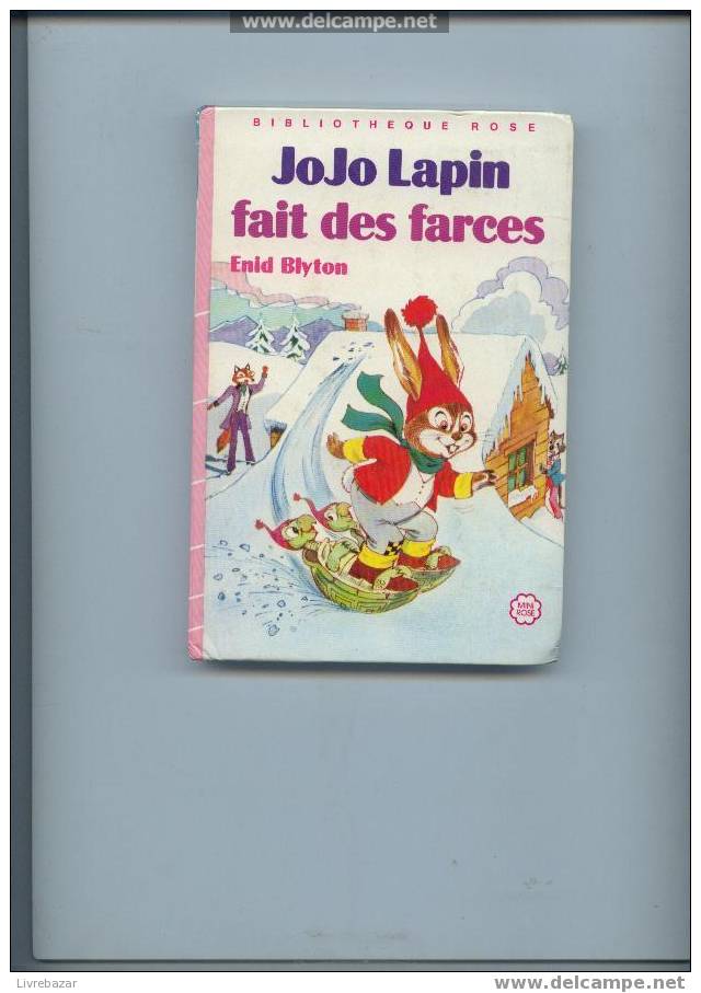 Jojo Lapin Fait Des Farces Enid Blyton Hachette Mini Rose - Bibliothèque Rose