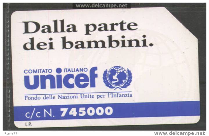 30 - UNICEF , 10.000 LIRE SCADENZA 30.6.93 USATA - Publiques Figurées Ordinaires