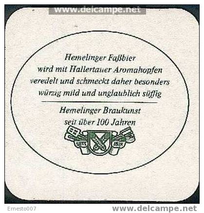 BEER MAT FROM GERMANY >HEMELINGER< NEW - - Beer Mats