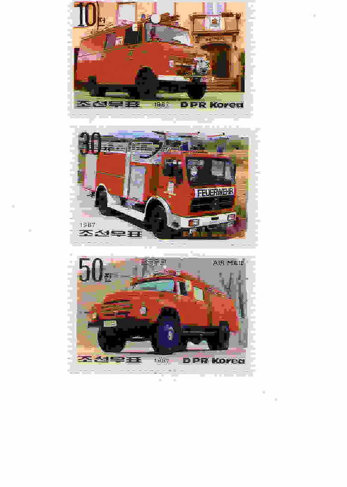 COREE CAMIONS DE POMPIERS - Camions