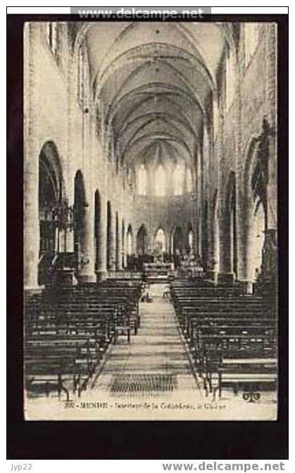 Jolie CP Ancienne 48 Lozère Mende Intérieur De La Cathédrale Le Choeur - Cachet Du 22-10-1914 - Mende