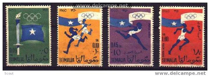 SOMALIA - SOMALIE - 1960 - J. O. DE ROMA YT 3/4 + PA 3/4 ** - Ete 1960: Rome