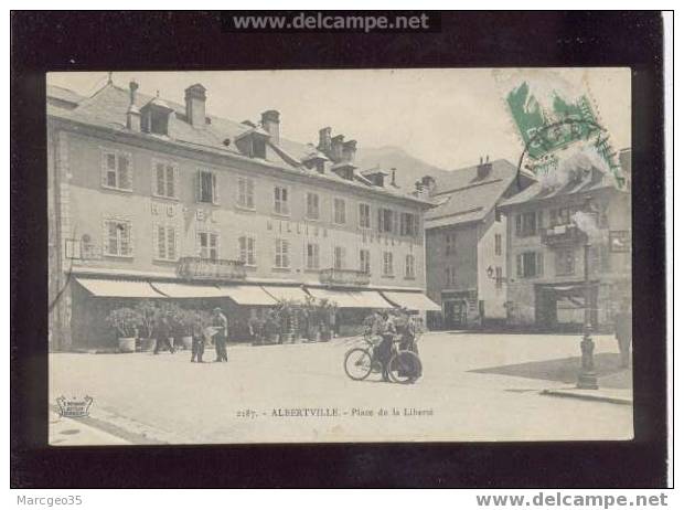 002227 Albertville Place De La Liberté édit.reynaud N°2187 Animée Magasin Hôtel Million Belle Carte - Albertville