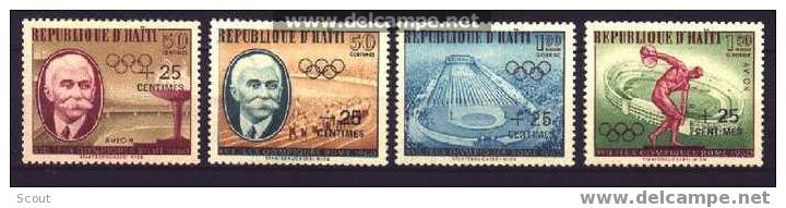 HAITI - 1960 - J. O. DE ROMA YT 451/452 + PA 206/207 ** - Ete 1960: Rome