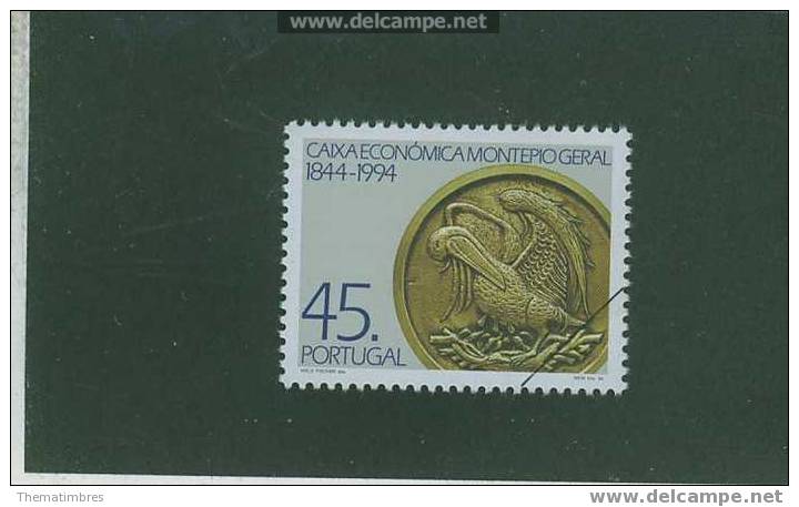 SPE0040 Specimen 150e Anniversaire Des Caisses D Epargne Monnaie Piece Au Pelican 2028 Portugal 1994 Neuf ** - Monete