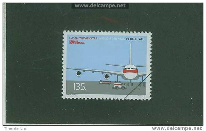 SPE0058 Specimen Compagnie Aerienne TAP Vehicules De Piste Airbus A340 2086 Portugal 1995 Neuf ** - Unused Stamps