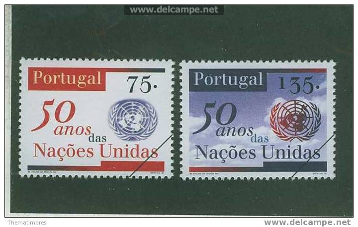 SPE0051 Specimen 50 Ans Des Nations Unies ONU 2054 à 2055 Portugal 1995 Neuf ** - Ongebruikt