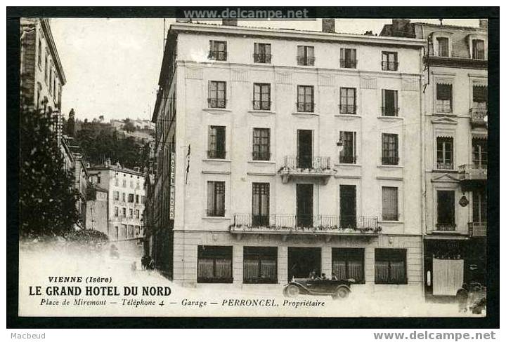 38 - VIENNE - LE GRAND HOTEL DU NORD - Place Miremont - Vienne