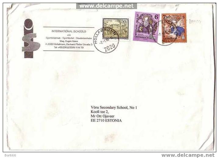 GOOD POSTAL COVER : AUSTRIA - ESTONIA 1996 (2) - Lettres & Documents