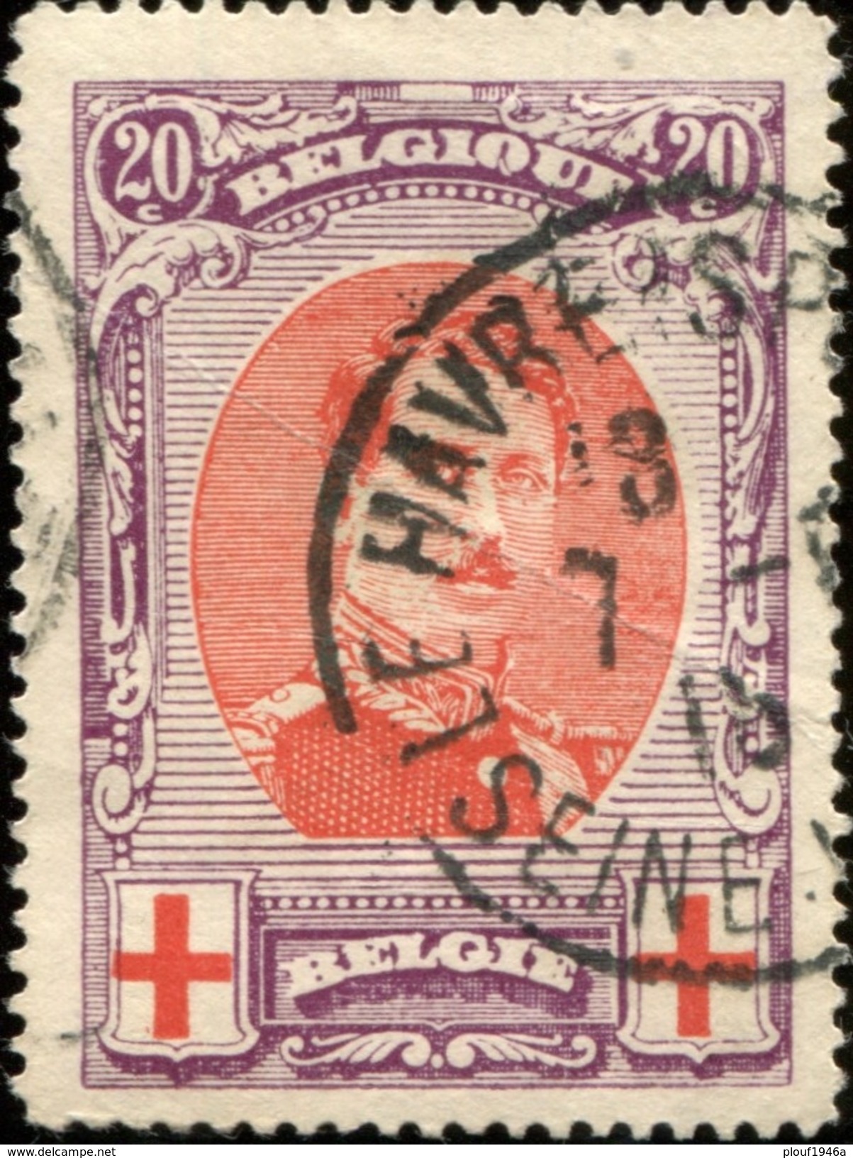 COB  134 (o) / Yvert Et Tellier N° 134 (o) - 1914-1915 Rotes Kreuz