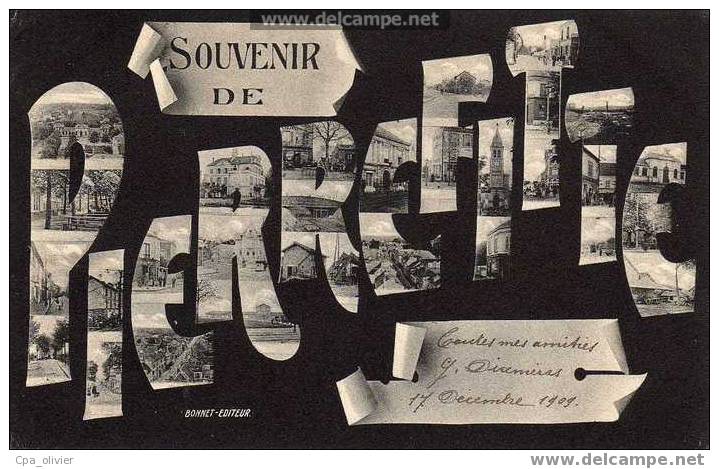 93 PIERREFITTE Fantaisie, Souvenir, Multivue, Ed Bonnet, 1909 - Pierrefitte Sur Seine