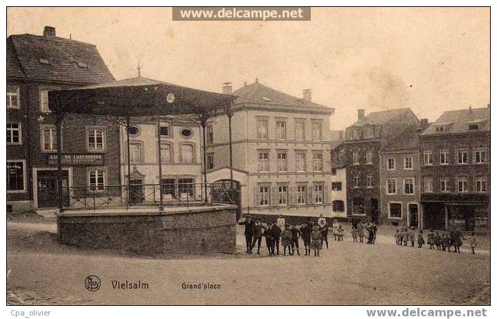 BEL VIELSALM Grand Place, Animée, Kiosque à Musique, Ed Niels, 1914 - Vielsalm
