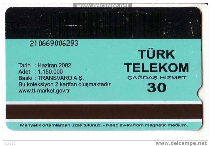 TURKEY USED PHONECARD 2002 " TURTLE / TORTOISE " - Turkije