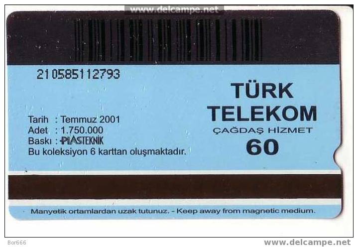 TURKEY USED PHONECARD 2001 " ROAD TRANSPORT " - Turkije