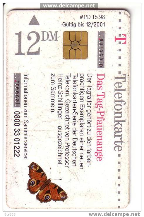 GERMANY USED PHONECARD 2001 " BUTTERFLY " - P & PD-Series: Schalterkarten Der Dt. Telekom