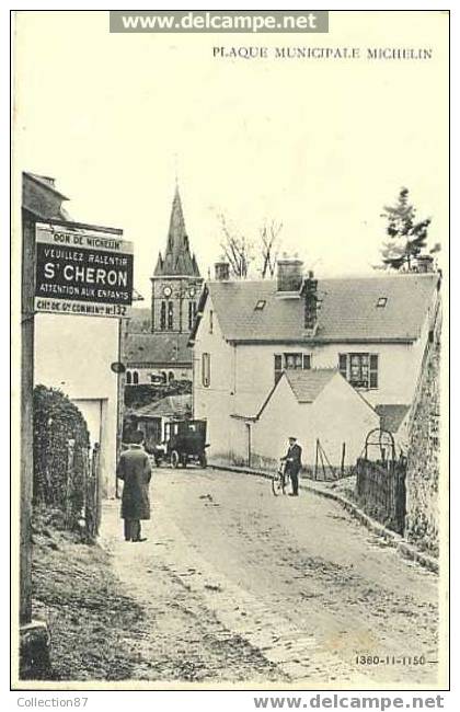 91 - ESSONNE - ST CHERON - VOITURE - ANIMATION - PUBLICITE - CARTE PUBLICTAIRE - MICHELIN - Saint Cheron