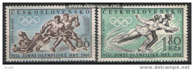 CECOSLOVACCHIA - CZECHOSLOVAKIA - 1960 - J. O. DE SQUAW VALLEY YT 1066/1067 ** - Invierno 1960: Squaw Valley