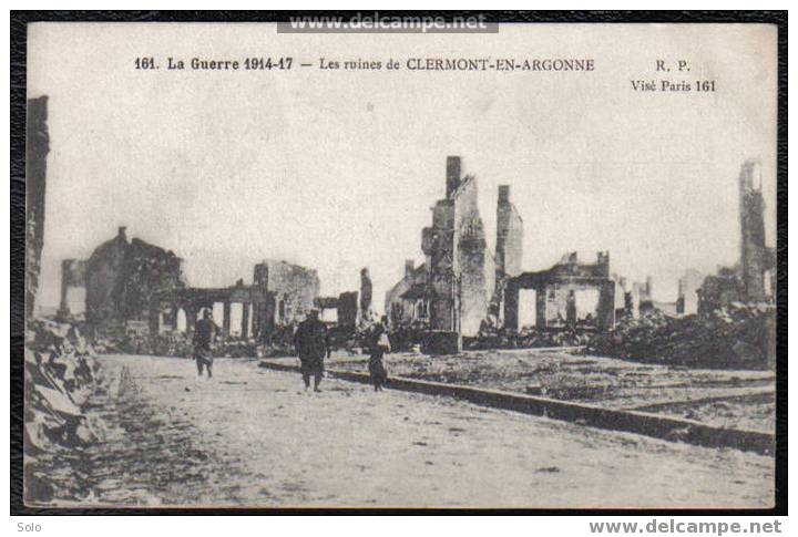 CLERMONT EN ARGONNE - Les Ruines De Clermont En Argonne - Clermont En Argonne