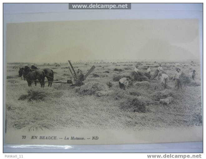 CPA EN BEAUCE  N°77 EDT ND PHOT  LA MOISSON - Cultures