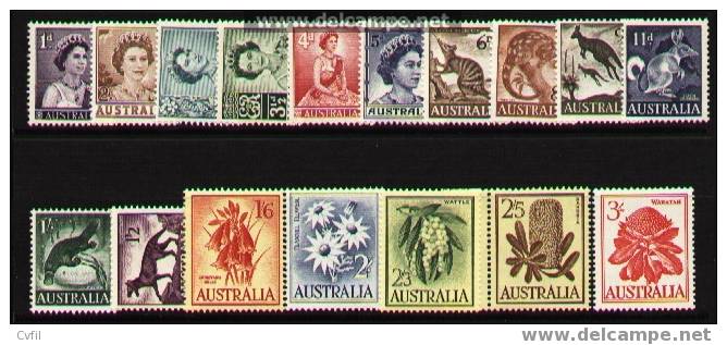 AUSTRALIA 1959-1962 - Reina Isabel II - FAUNA Y FLORA - Other & Unclassified