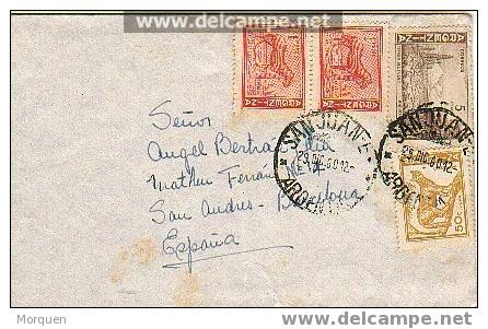 Carta SAN JUAN En Argentina A España 1960 - Lettres & Documents