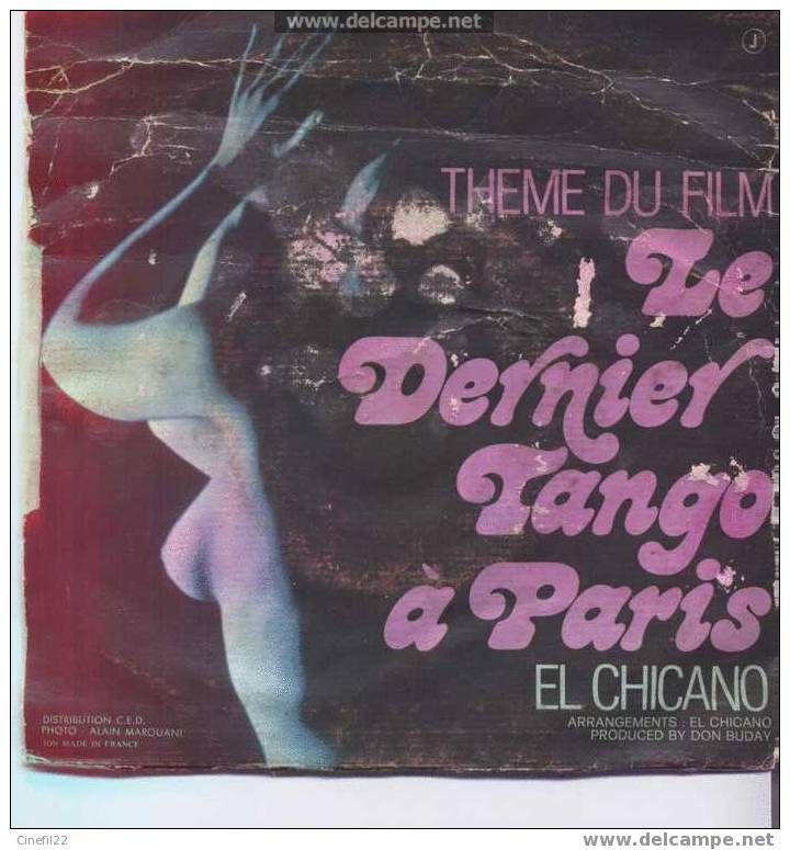 Chanson Du Film "LE DERNIER TANGO A PARIS" : Last Tango In Paris, Par EL CHICANO - Filmmusik
