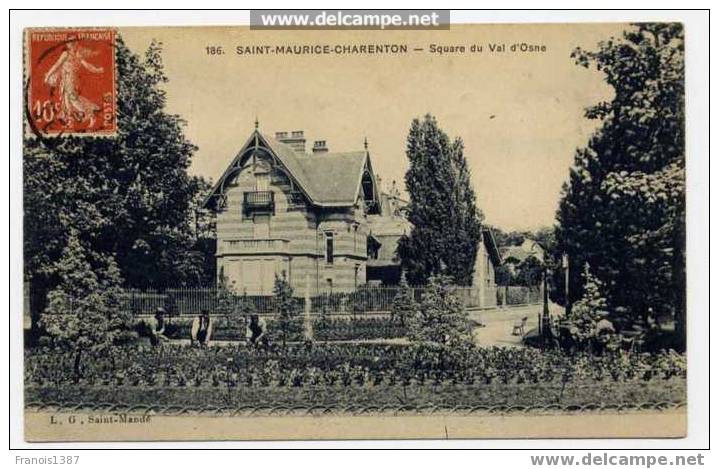 94 - SAINT-MAURICE - CHARENTON - Square Du Val D'Osne (1908) - Saint Maurice