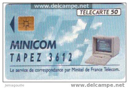 TELECARTE F274 SO6 04/1992 MINICOM 1 50U -*- - Lots - Collections