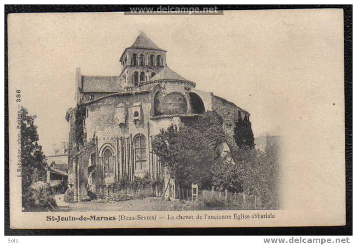 SAINT JOUIN DE MARNES - Le Chevet De L´Ancienne Eglise Abatiale - Saint Jouin De Marnes