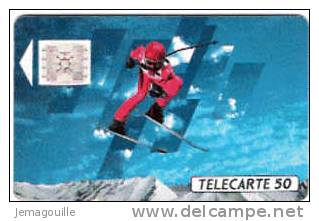 TELECARTE F132 SC4 12/1990 SKIEUR 1 50U -*- - Collections