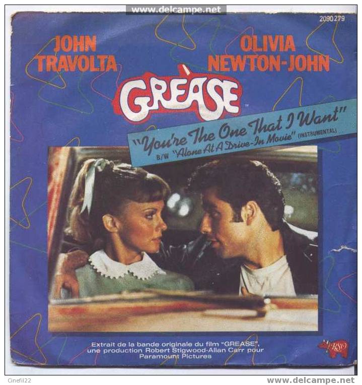 B.O. Du Film "GREASE" : "You're The One That I Want" Par John TRAVOLTA Et Olivia NEWTON-JOHN - Música De Peliculas