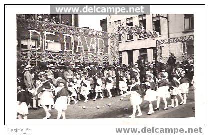 PHOTO - FORMAT CARTE POSTALE - GROUPE DE FILLETTES - CH. PLANQUE - ROUBAIX - DE DAVID - FETE ? CARNAVAL ? - Non Classés