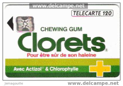 TELECARTE F299 SC4 11/1992 CLORETS GUM 120U -*- - Colecciones