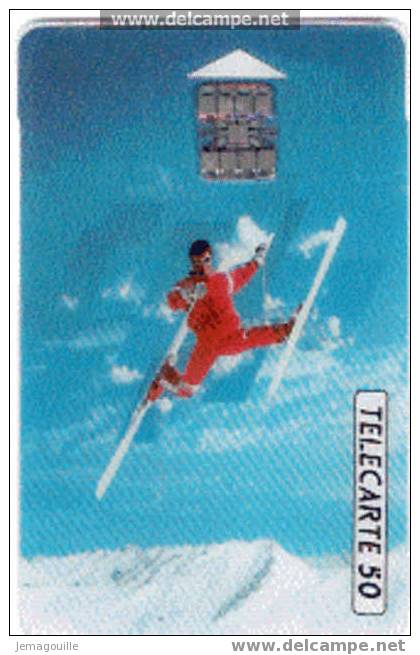 TELECARTE F222 SC7 10/1991 SKI ACROBATIQUE 50U - Verzamelingen