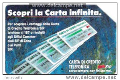 TELECARTE ITALIE 31.12.1993  - SCOPRI LA CARTA INFINITA LIRE 10000 - Collezioni