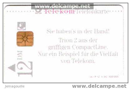 TELECARTE ALLEMANDE - TELEKOM P12 11/1992 12DM SIE HABEN'S IN DER HAND - Sammlungen