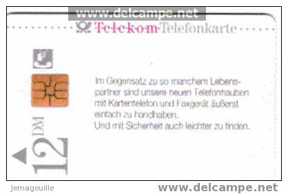 TELECARTE ALLEMANDE - TELEKOM 43S PD4 1994 12DM - WIR BRINGEN SIE UNTER DIE HAUBE - Collections