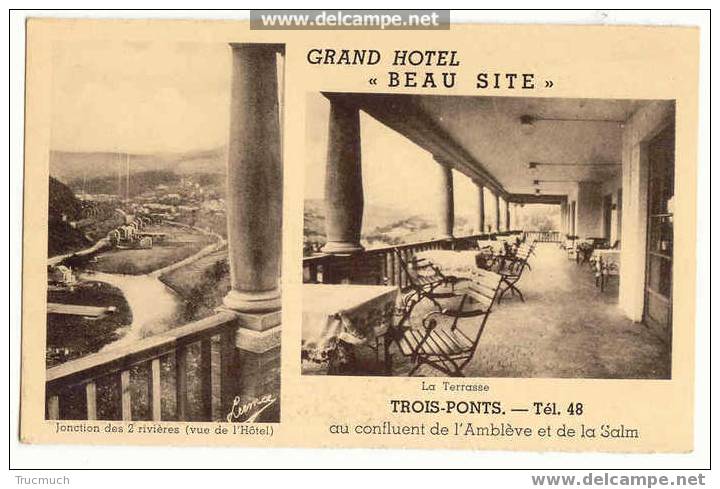 Lg74 - 12 - TROIS-PONTS - Grand Hôtel " Beau Site" - Trois-Ponts