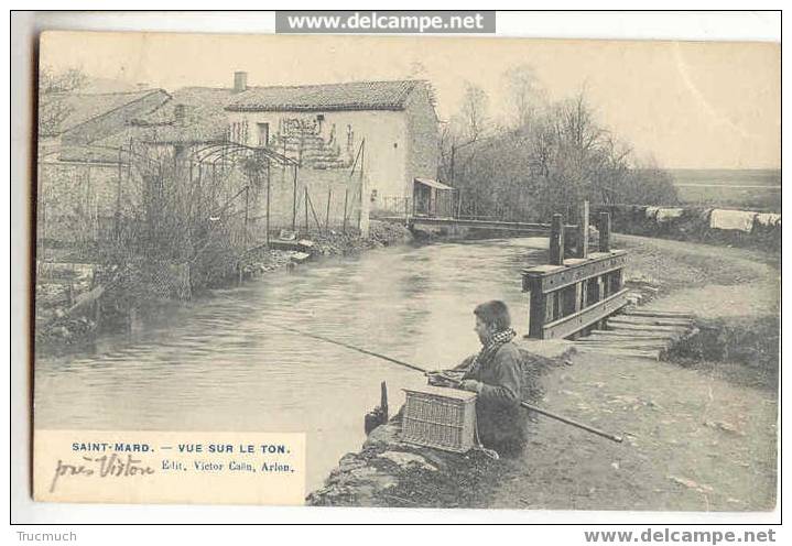 1756 - SAINT-MARD - Vue Sur Le Ton           "Pêcheur" - Virton