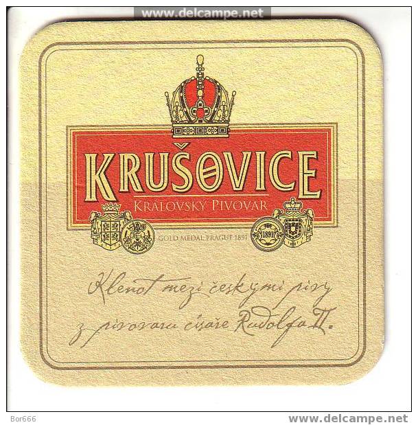 CZECH BEER / BIER COASTER - KRUSOVICE - Sous-bocks