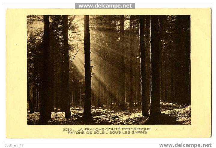 {25377} La Franche Comté Pittoresque , Rayons De Soleil Sous Les Sapins - Franche-Comté