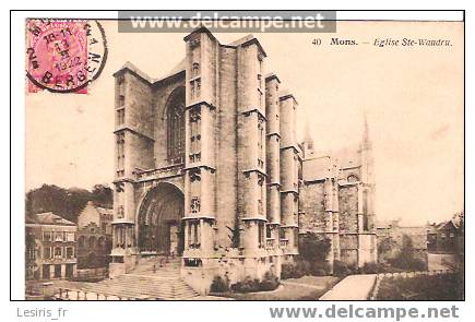 CPA - MONS - 40 - EGLISE STE WAUDRU - Mons