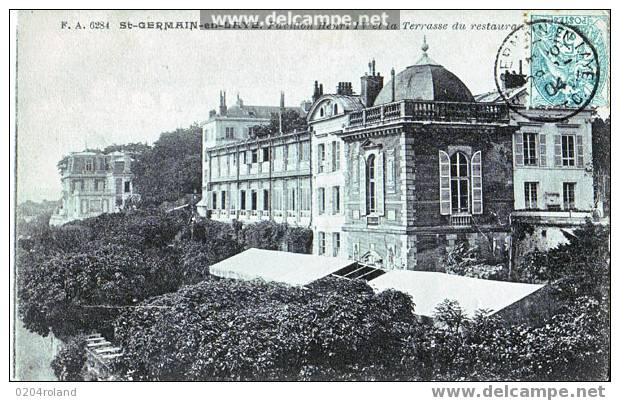 St Germain En Laye - Pavillon Henri IV Et La Terrasse Du Restaurand - St. Germain En Laye (castle)