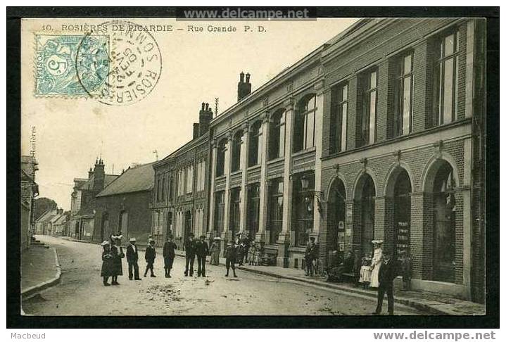 80 - ROSIÈRES - Rue Grande - TRÈS ANIMÉE - Rosieres En Santerre