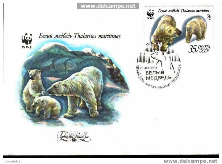 Fdc Animaux > Mammifères > Ours Urss 1987 - Ours