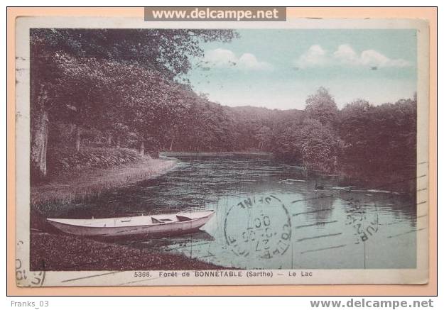 Bonnétable (Sarthe)  Forêt Le Lac 1938 - Bonnetable