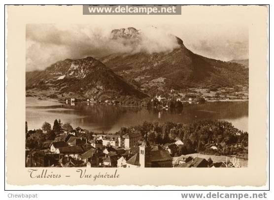 Talloires Vue Générale Et Massif Des Beauges - Talloires